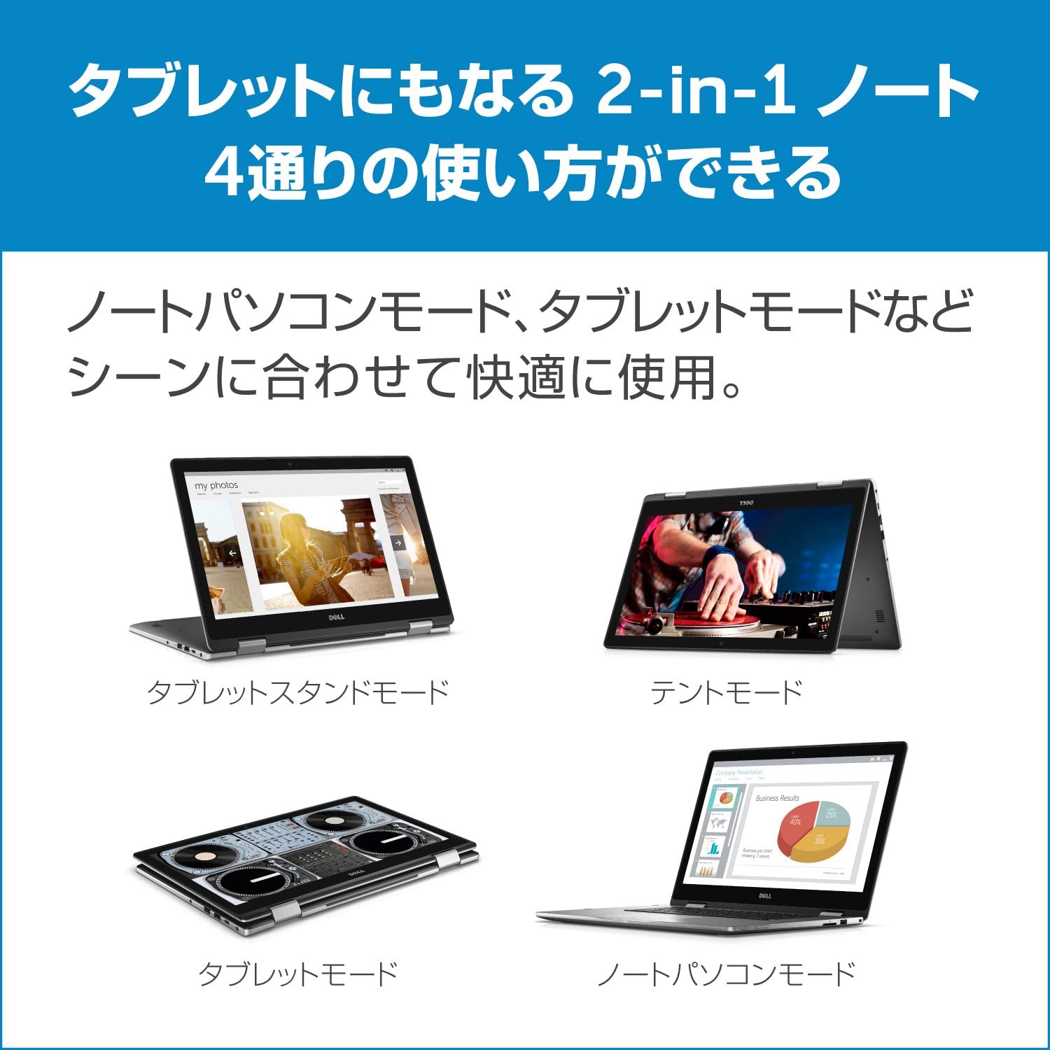 Dell 2in1ノートパソコン