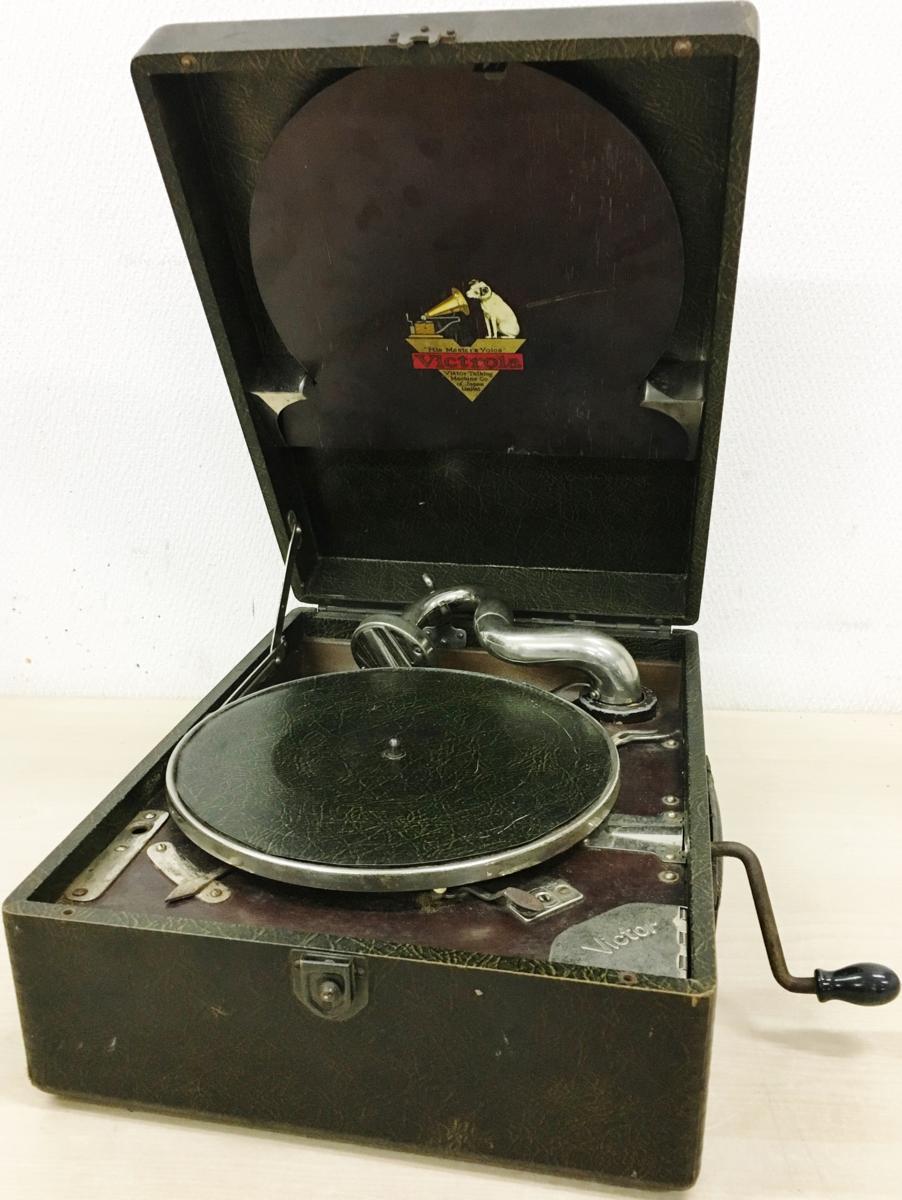 日本 ビクター 蓄音機 Victor J1-92 victrola 蓄音器 ジャンク 昭和 ...