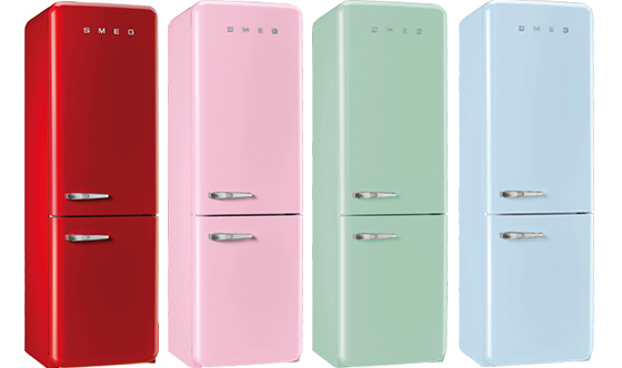 スメグ スメッグ冷蔵庫 SMEG ピンクの冷蔵庫 イタリア - 生活家電