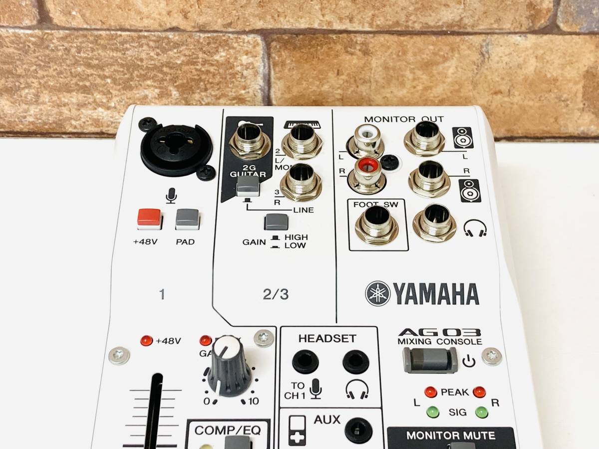 定期入れの YAMHA AG03 ヘッドホン ステレオミキサー 楽器・機材